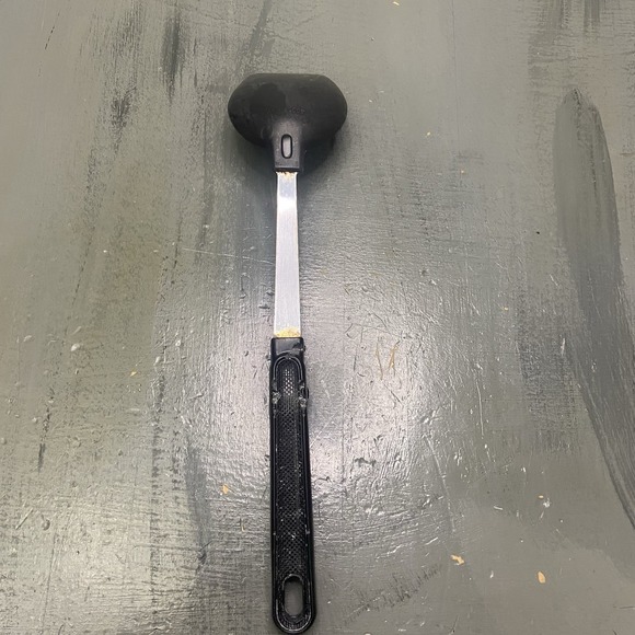 Vintage EKCO USA Black Nylon Serving Spoon Spatula Scraper Kitchen Utensil - Picture 3 of 9